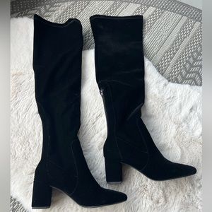 Coconuts by Matisse Scout Over-the-knee Black Velvet Boot Size 8